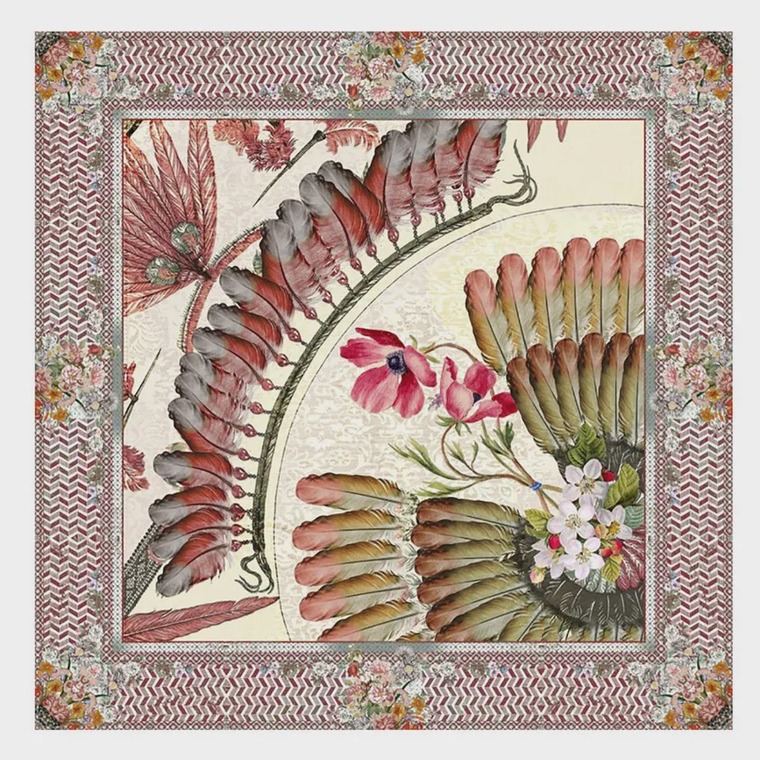 100% Silk Scarves 90 x 90