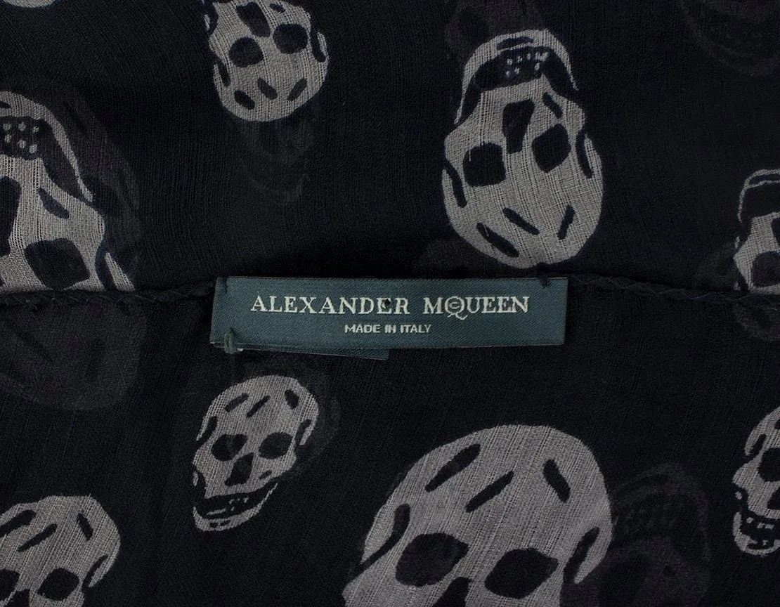 Alexander McQueen Skull Print Design Scarf