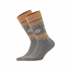 Alpaca Wool, Patterned Winter Socks