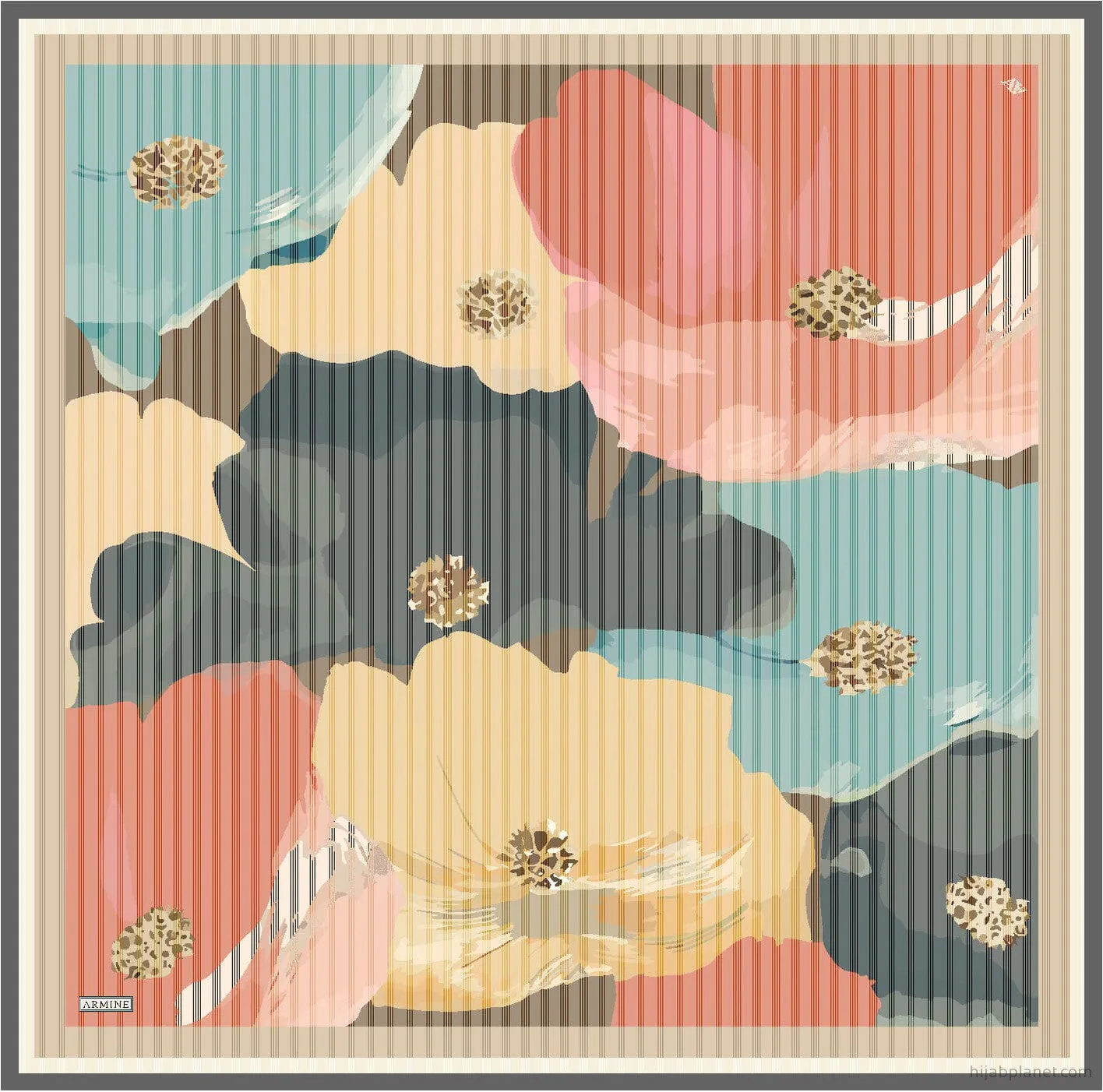 Armine Desiree Floral Silk Scarf #4