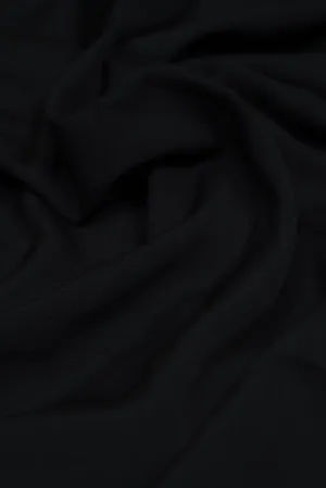 Black Dyed Crepe Fabric