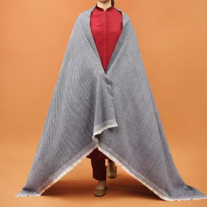 Blue Acrylic Winter Shawl PN4380