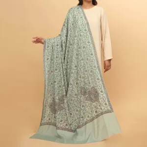 Blue Acrylic Winter Shawl PW4228