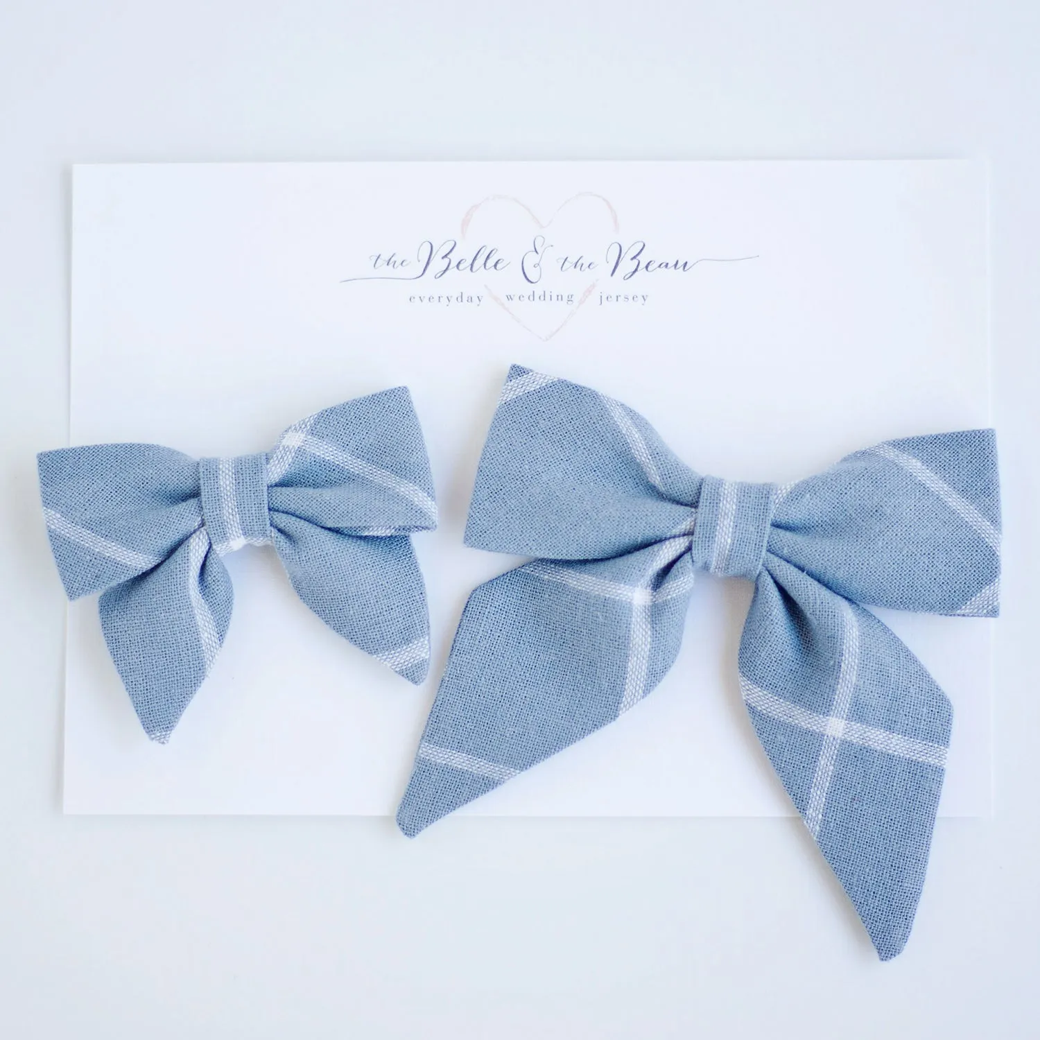 Boy's Necktie / Chambray Linen Window Pane