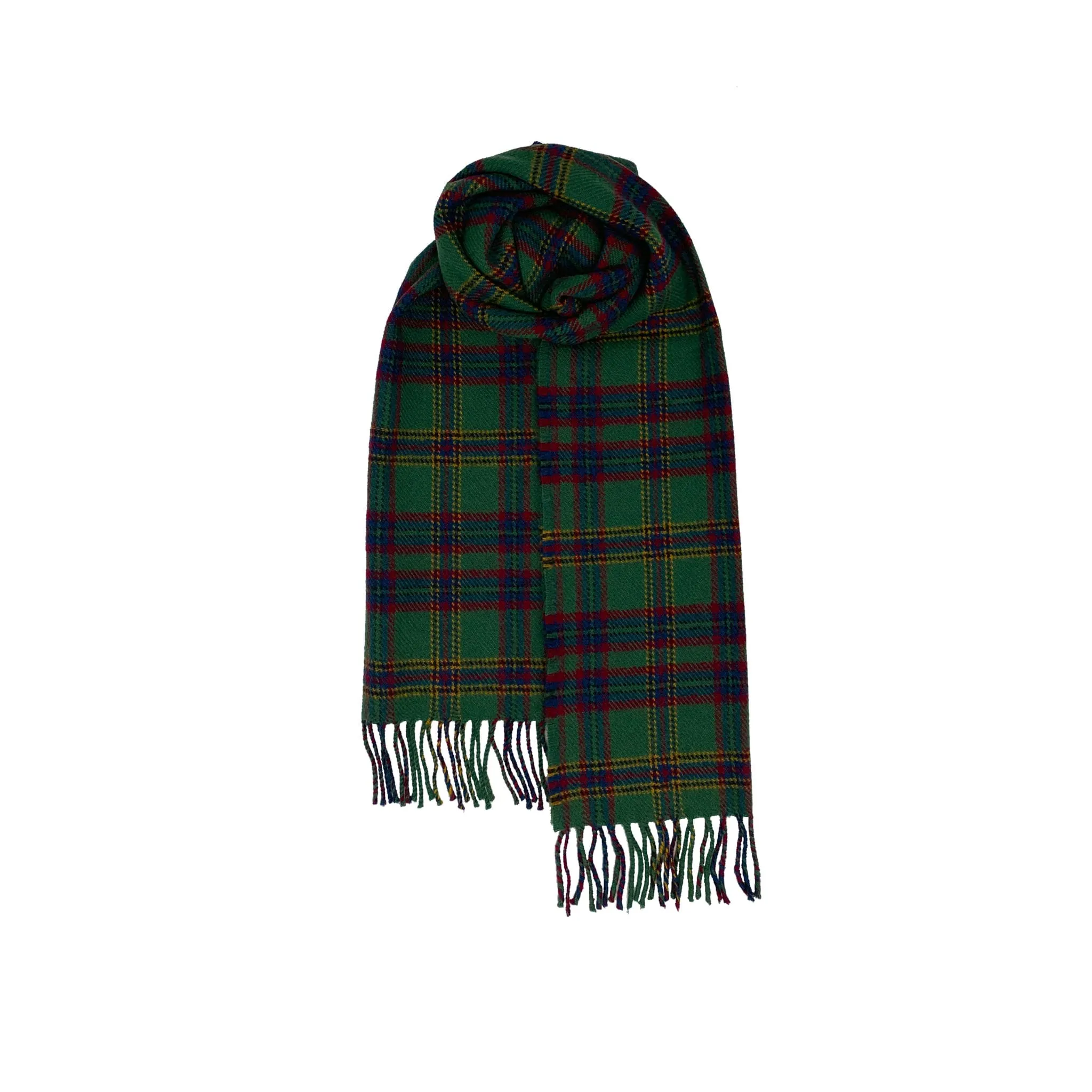 Brushed Wool Scarf in Irish County Tartans