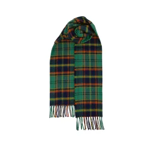 Brushed Wool Scarf in Irish County Tartans