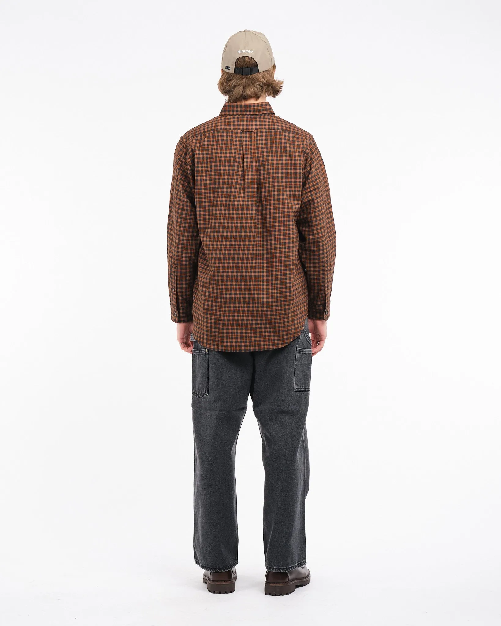 Button Down Wool Plaid Shirt