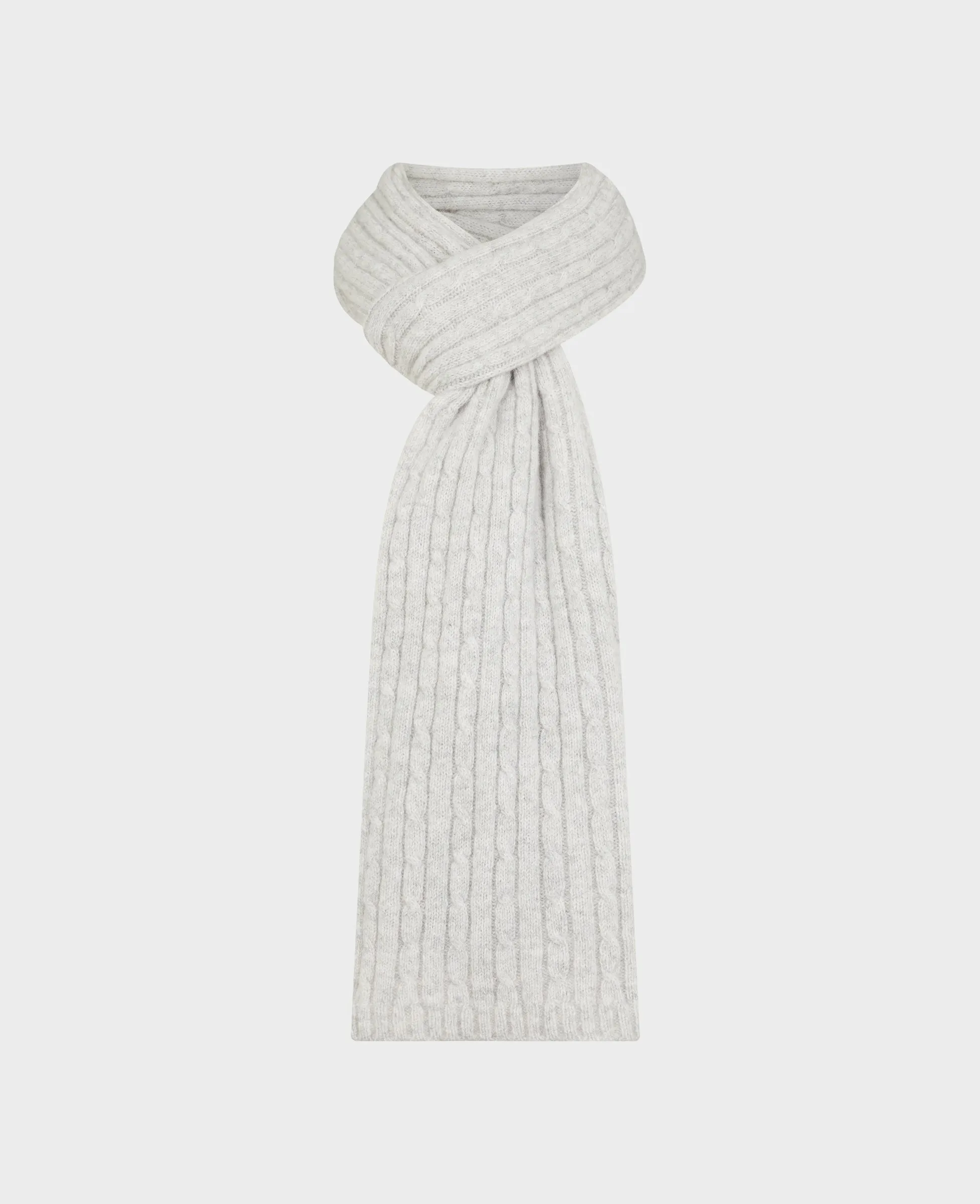 Cabled Lambswool Scarf