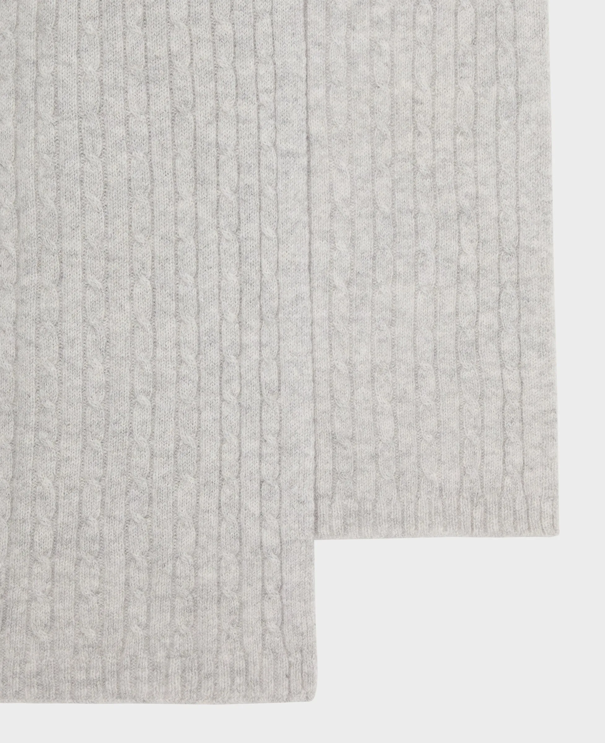 Cabled Lambswool Scarf