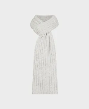 Cabled Lambswool Scarf