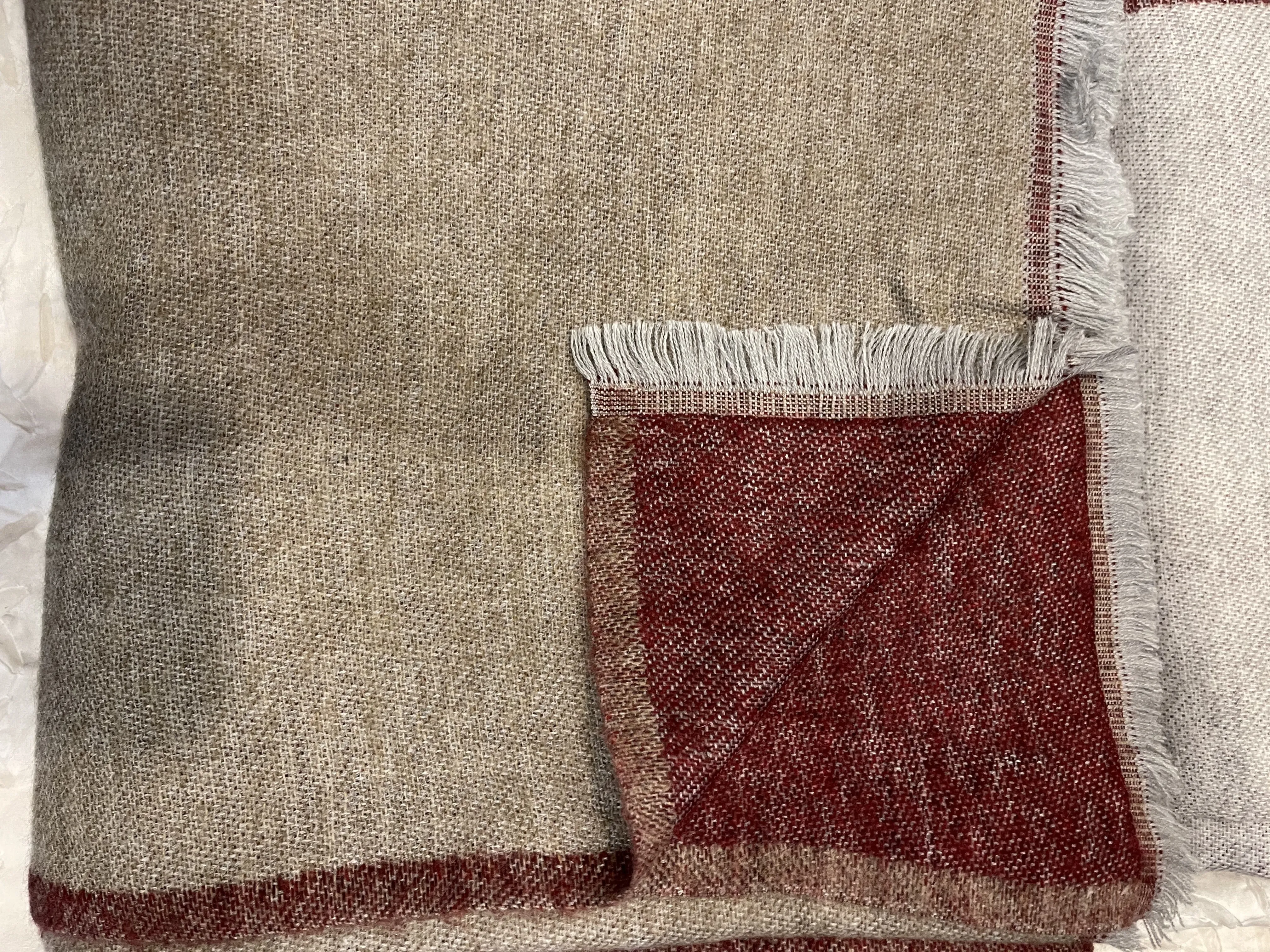 Cashmere Wrap/Throw/Blanket - Desert Sand