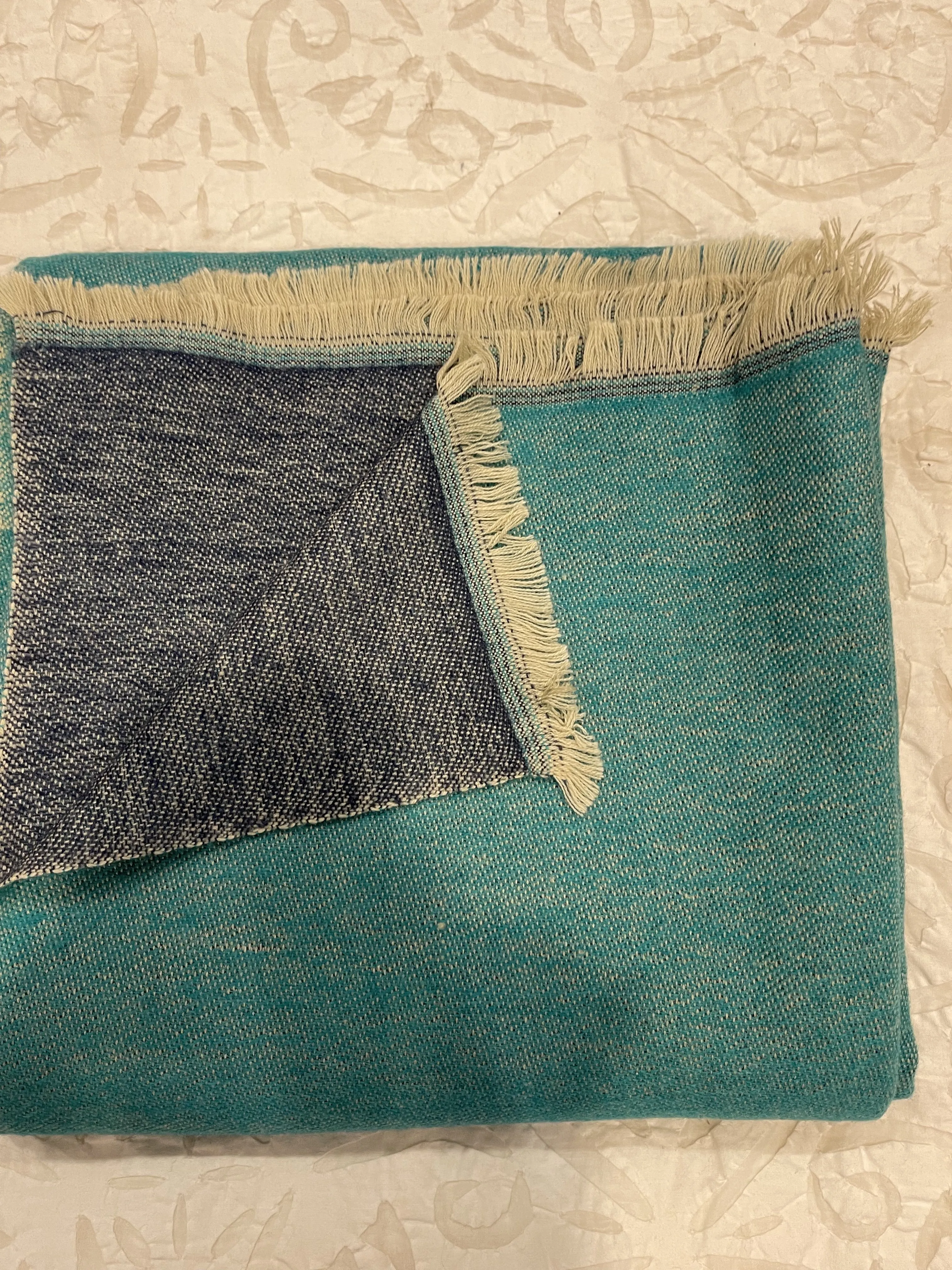 Cashmere Wrap/Throw/Blanket - Ocean Lake