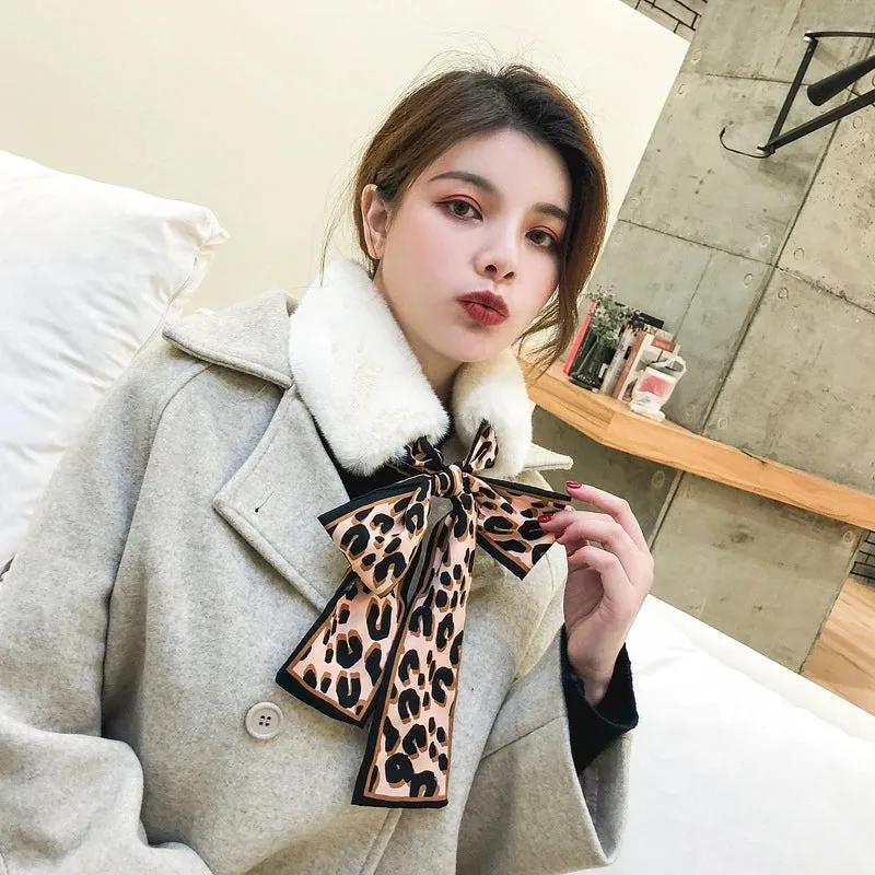 Cloth Korea  Scarf  (1 Dark Apricot   Coffee Leopard) Nhmn0343-1-dark-apricot-coffee-leopard
