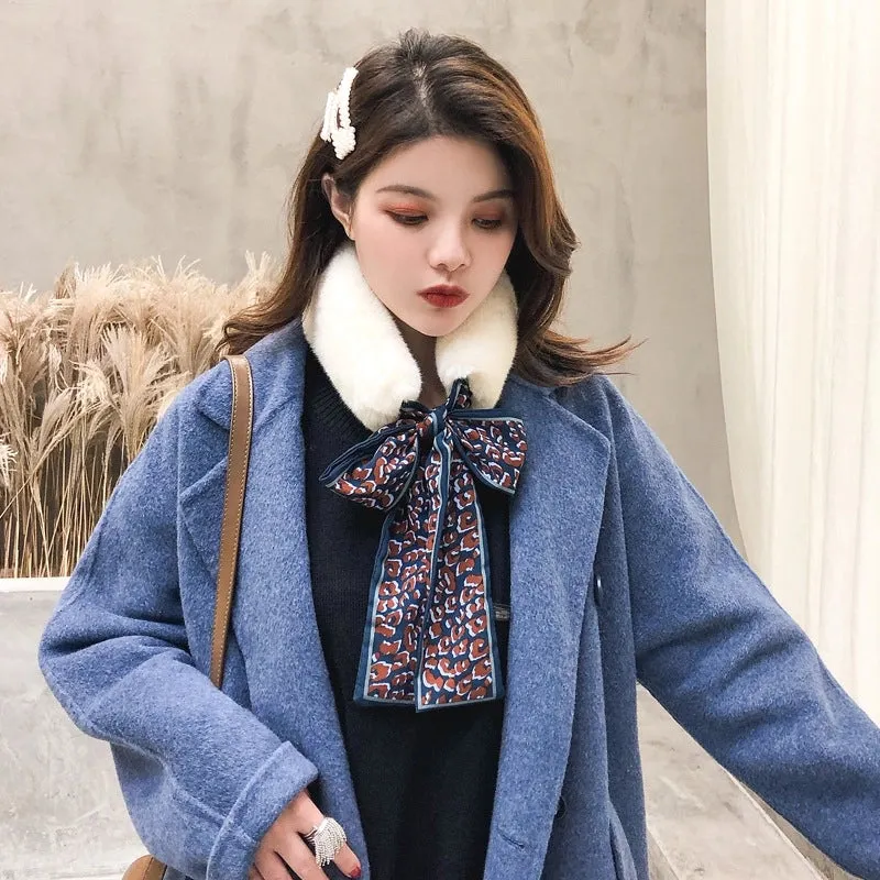 Cloth Korea  Scarf  (1 Dark Apricot   Coffee Leopard) Nhmn0343-1-dark-apricot-coffee-leopard