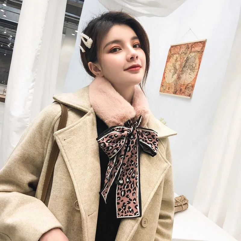 Cloth Korea  Scarf  (1 Dark Apricot   Coffee Leopard) Nhmn0343-1-dark-apricot-coffee-leopard