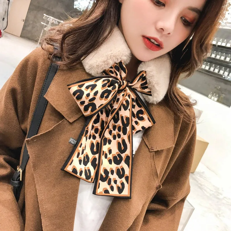 Cloth Korea  Scarf  (1 Dark Apricot   Coffee Leopard) Nhmn0343-1-dark-apricot-coffee-leopard