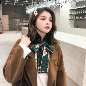 Cloth Korea  Scarf  (1 Dark Apricot   Coffee Leopard) Nhmn0343-1-dark-apricot-coffee-leopard