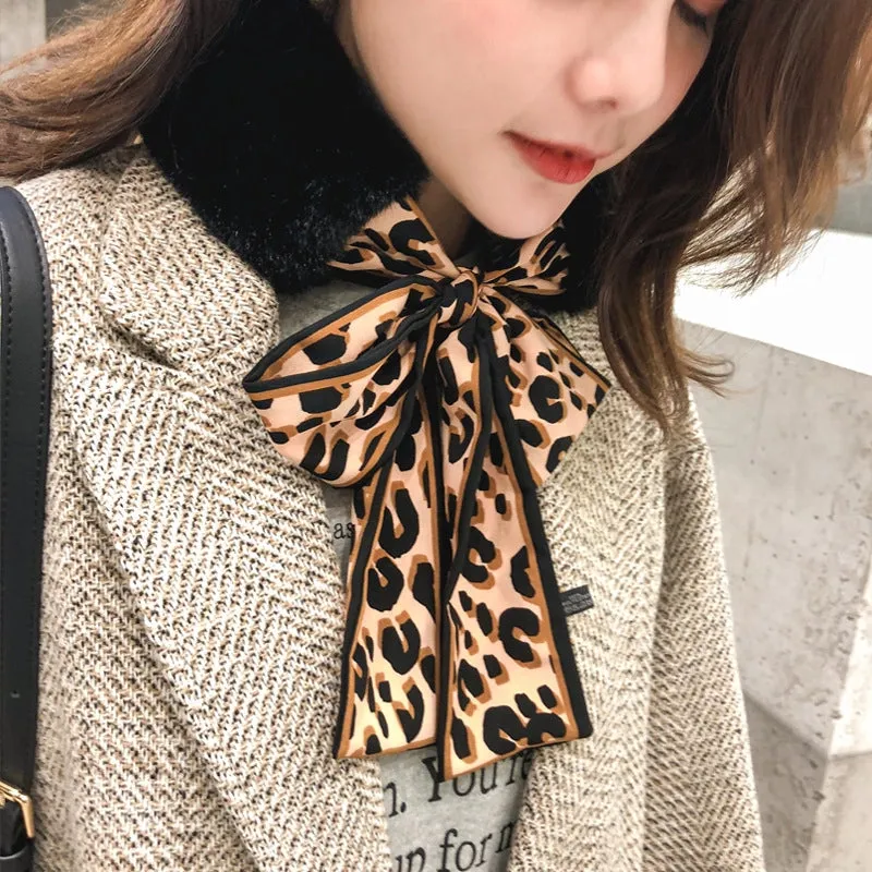 Cloth Korea  Scarf  (1 Dark Apricot   Coffee Leopard) Nhmn0343-1-dark-apricot-coffee-leopard