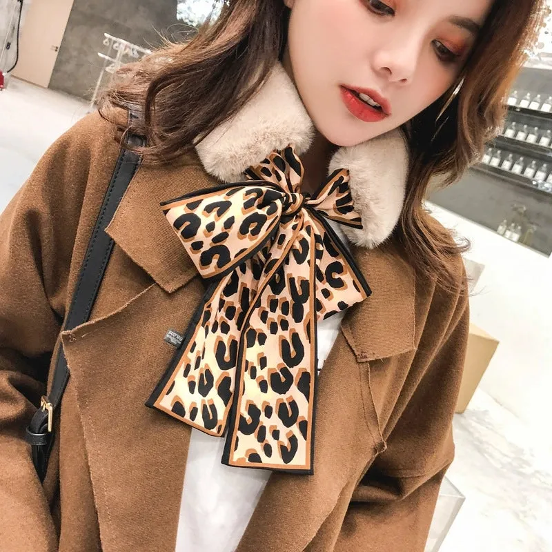 Cloth Korea  Scarf  (1 Dark Apricot   Coffee Leopard) Nhmn0343-1-dark-apricot-coffee-leopard