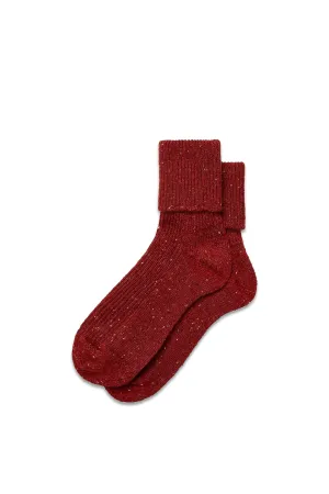Donegal Cashmere Blend Socks Henna