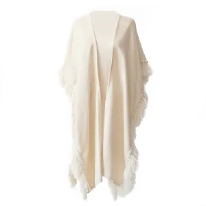 Fringed Alpaca Ruana