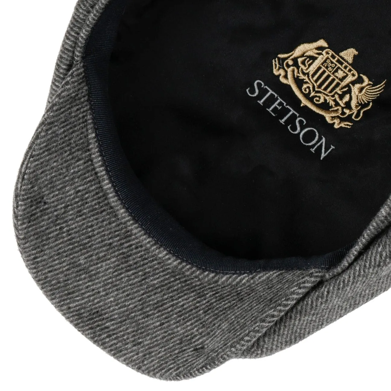 Hatteras Soft Herringbone Newsboy Cap by Stetson