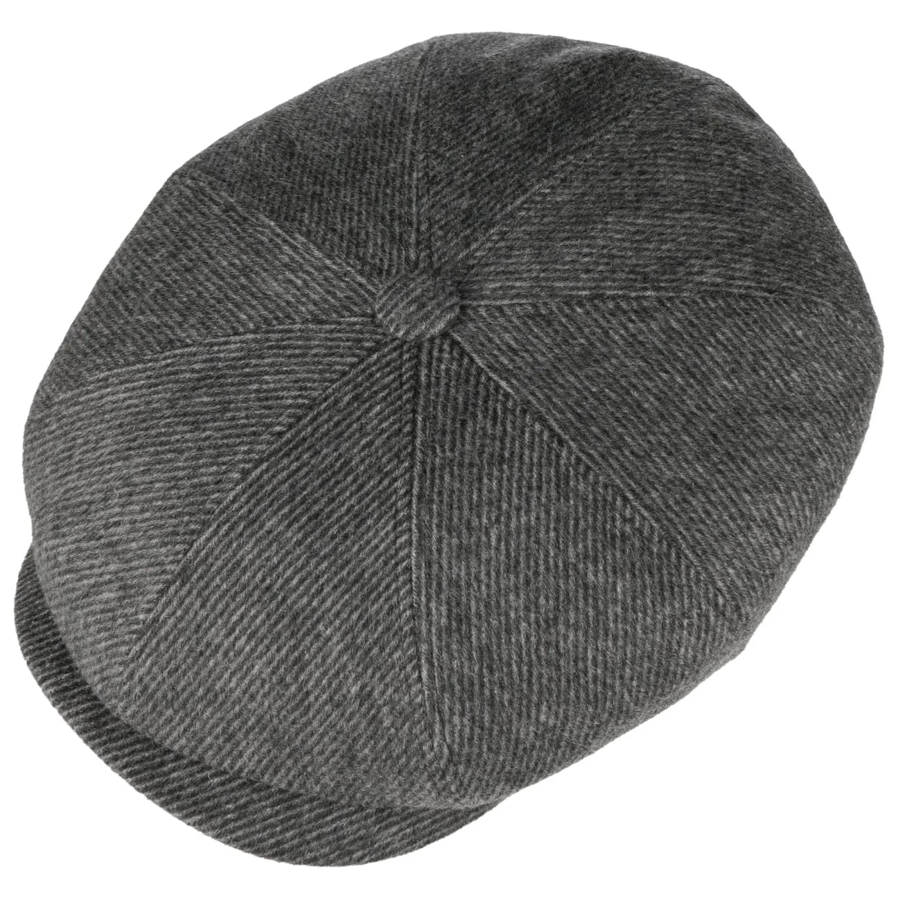 Hatteras Soft Herringbone Newsboy Cap by Stetson
