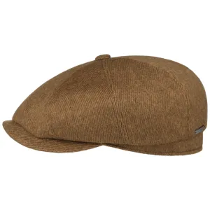 Hatteras Soft Herringbone Newsboy Cap by Stetson