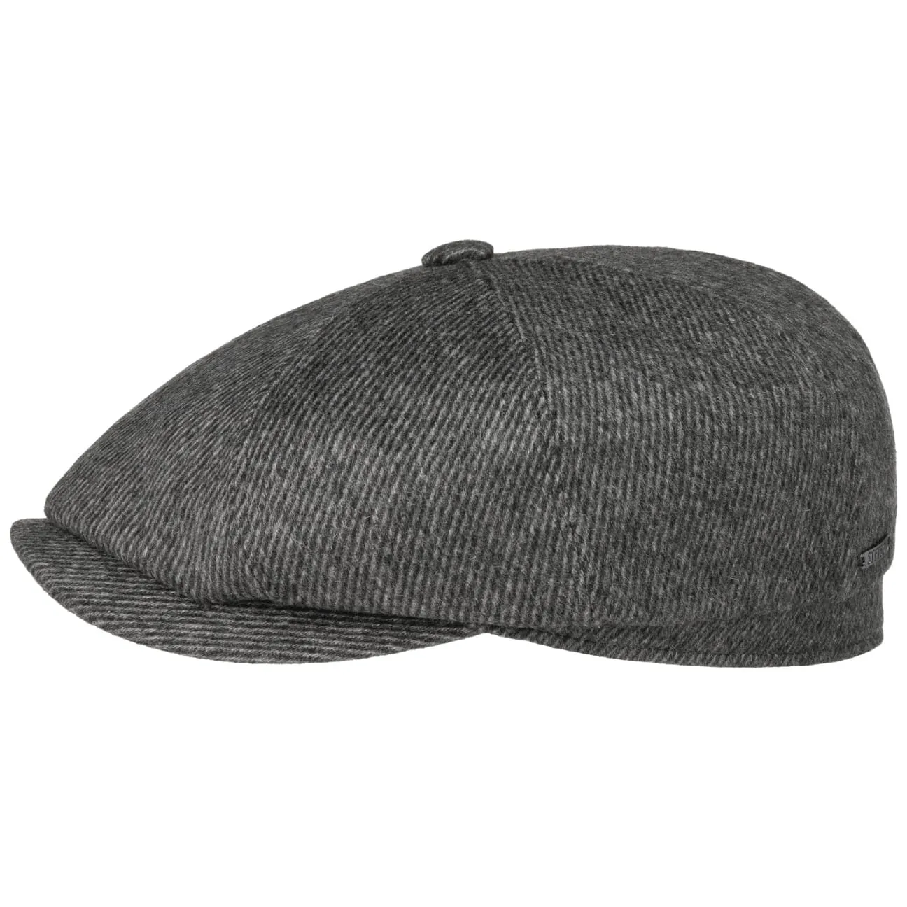 Hatteras Soft Herringbone Newsboy Cap by Stetson