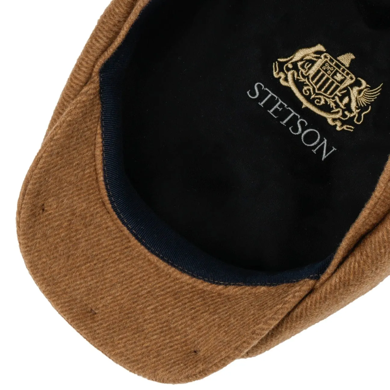 Hatteras Soft Herringbone Newsboy Cap by Stetson