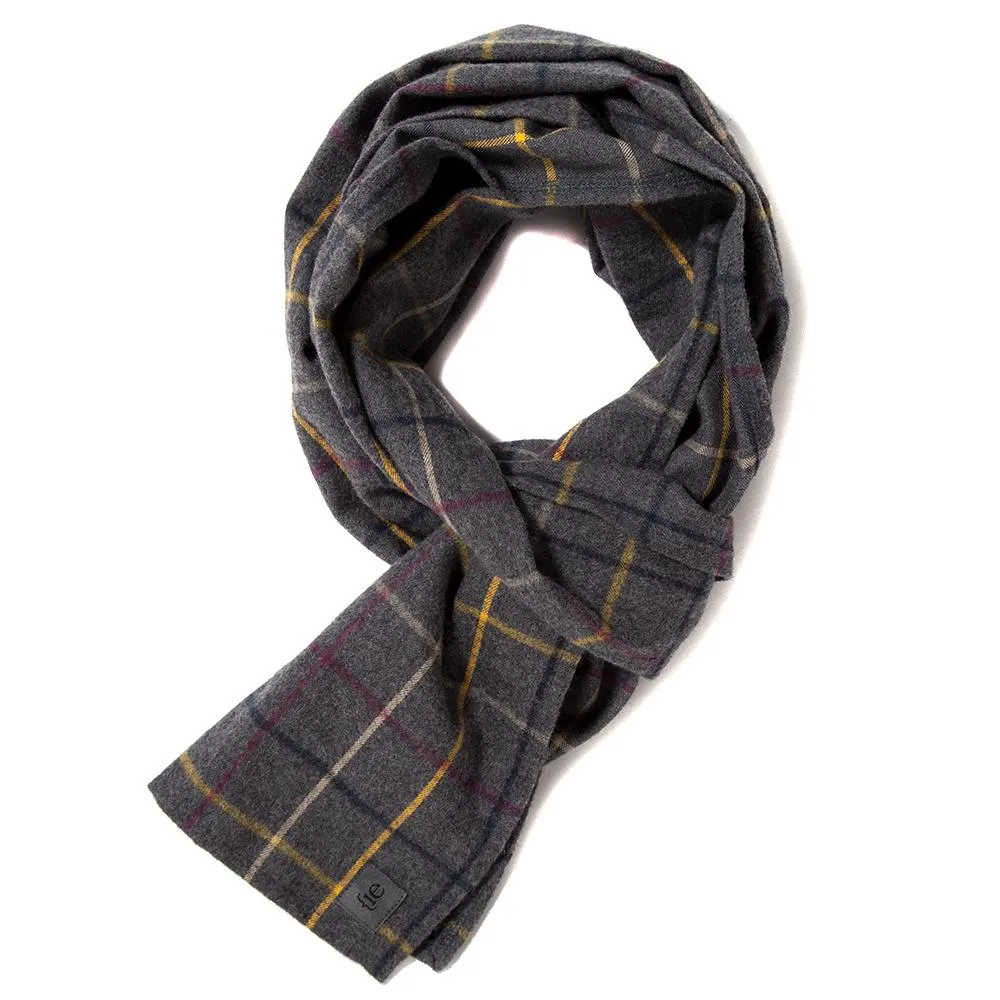 {ie Scarf / Grey Plaid