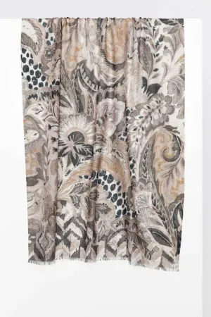 Kinross | 50% Silk/50% Cashmere | Woven Print Scarf | Women's