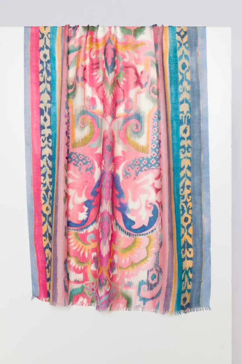 Kinross | 50% Silk/50% Cashmere | Woven Print Scarf | Women's