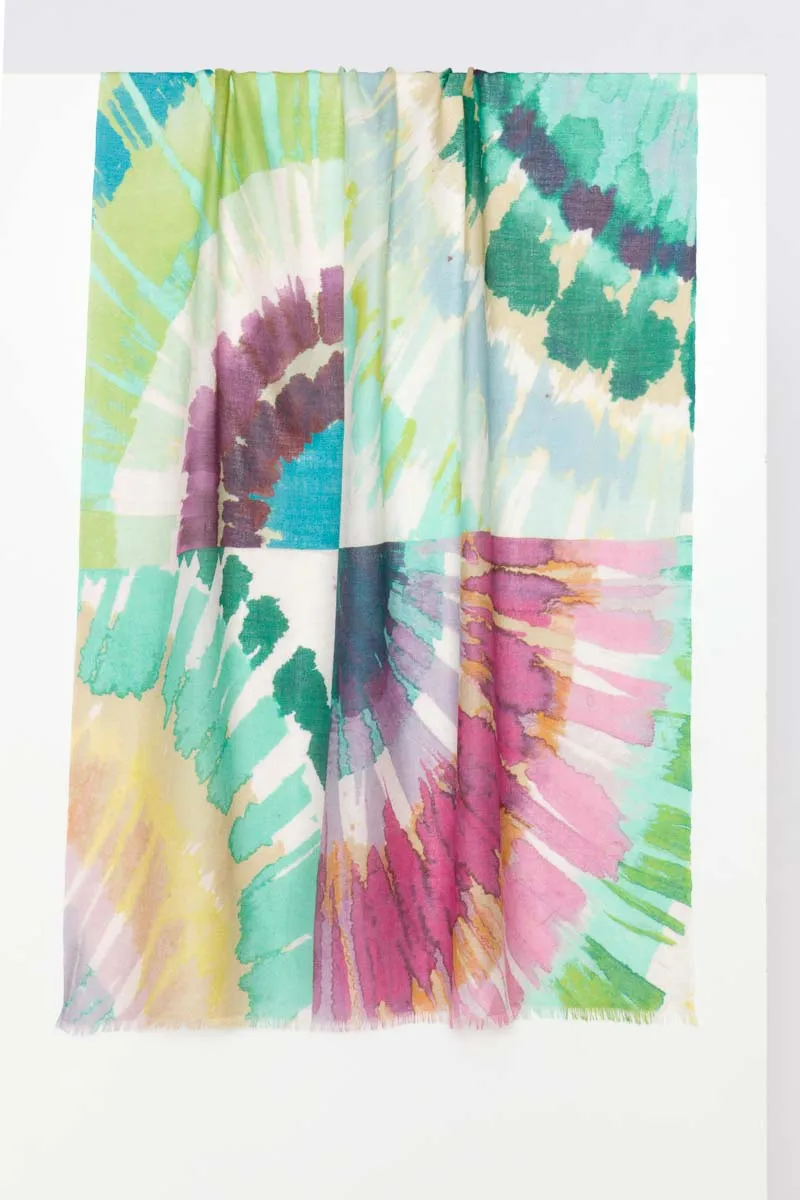 Kinross | 50% Silk/50% Cashmere | Woven Print Scarf | Women's
