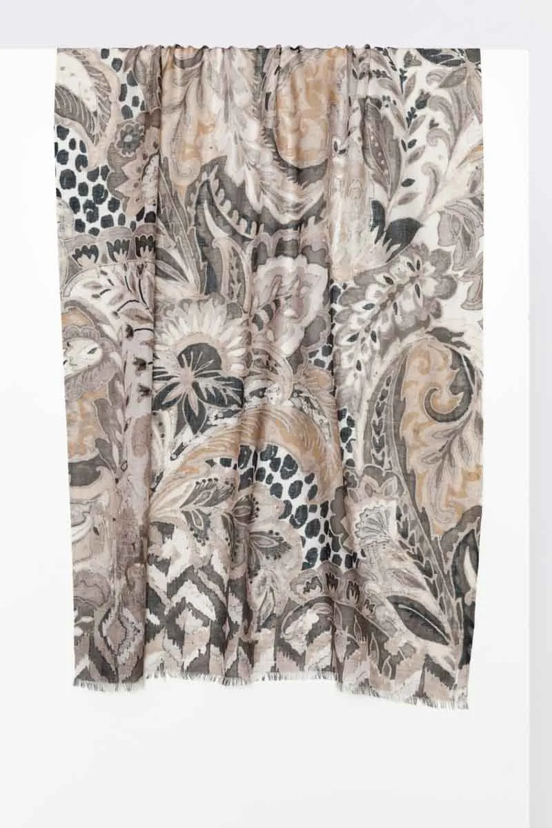 Kinross | 50% Silk/50% Cashmere | Woven Print Scarf | Women's