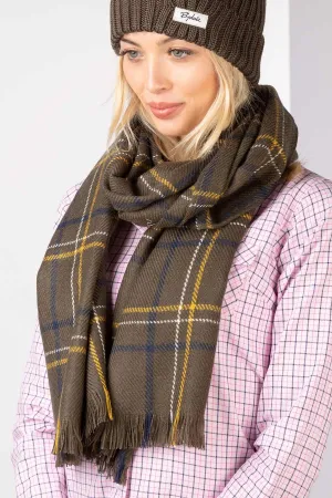 Ladies Checked Scarf - Polly