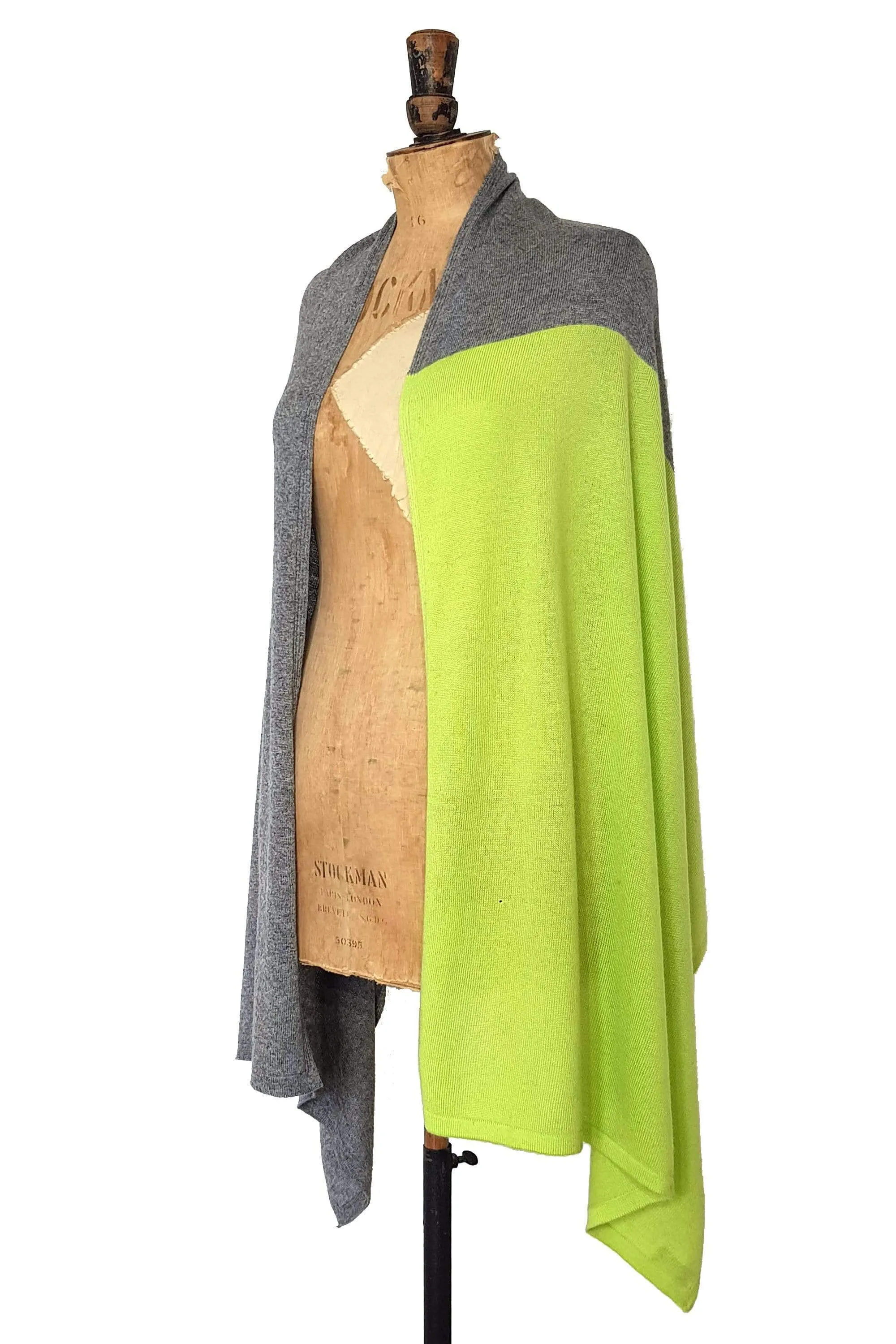 Lime Green & Grey Two Tone Wrap