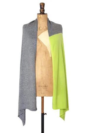 Lime Green & Grey Two Tone Wrap