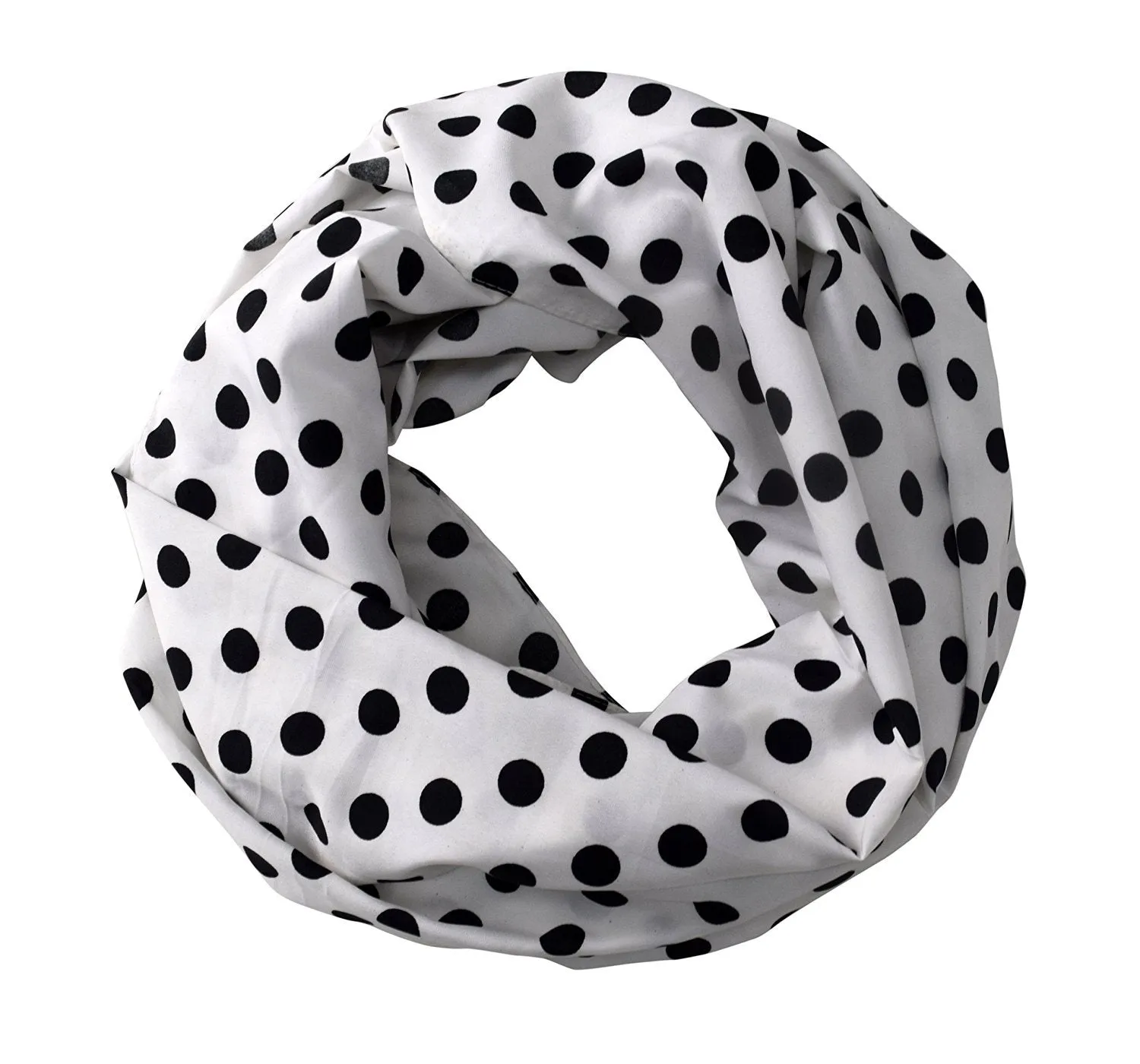 Lovely Sheer Speckled Polka Dot Circle Print Infinity Loop Scarves