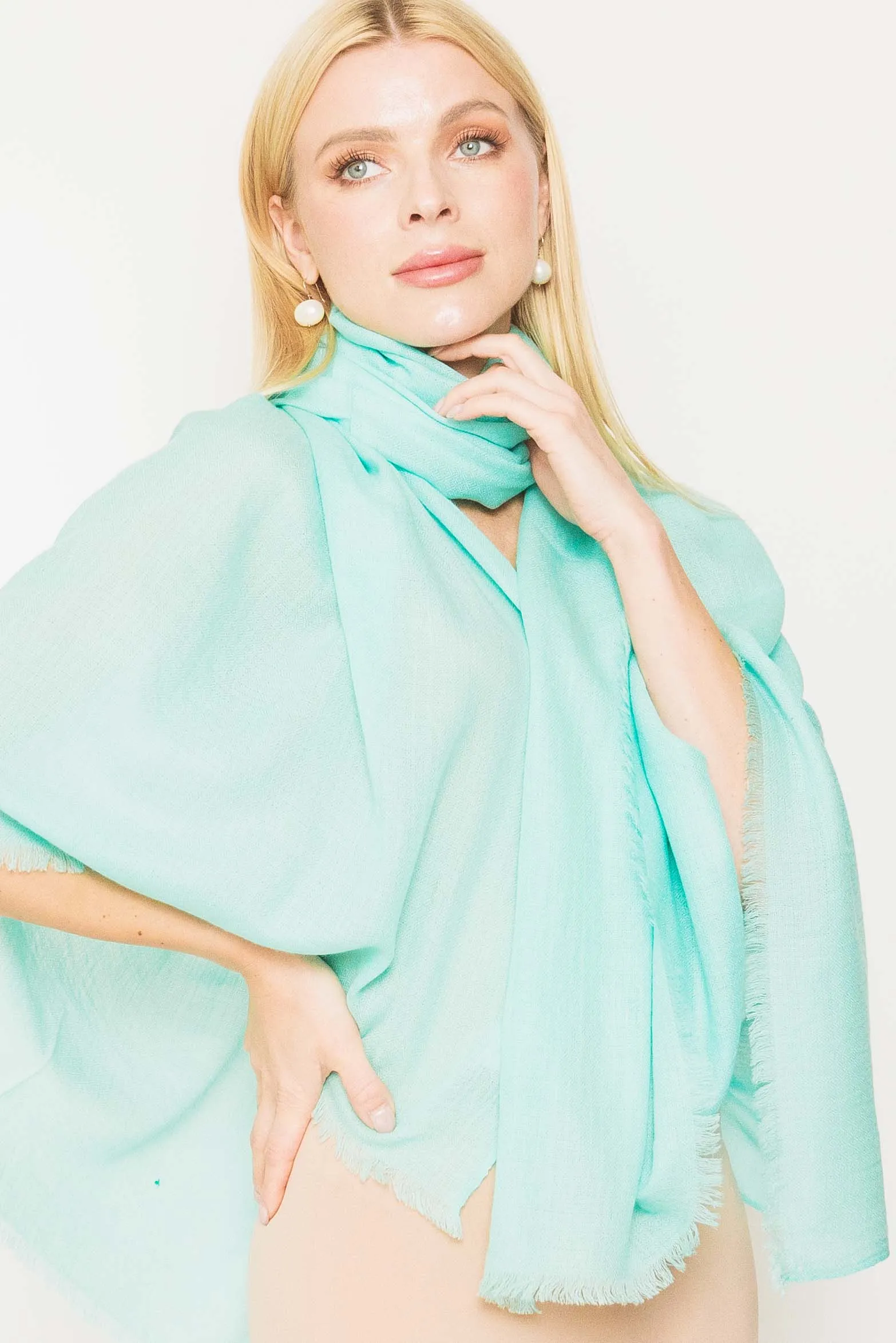 Luxury Light Cashmere Shawl -  Winter Sale 50% Off - At checkout use code Winter50%