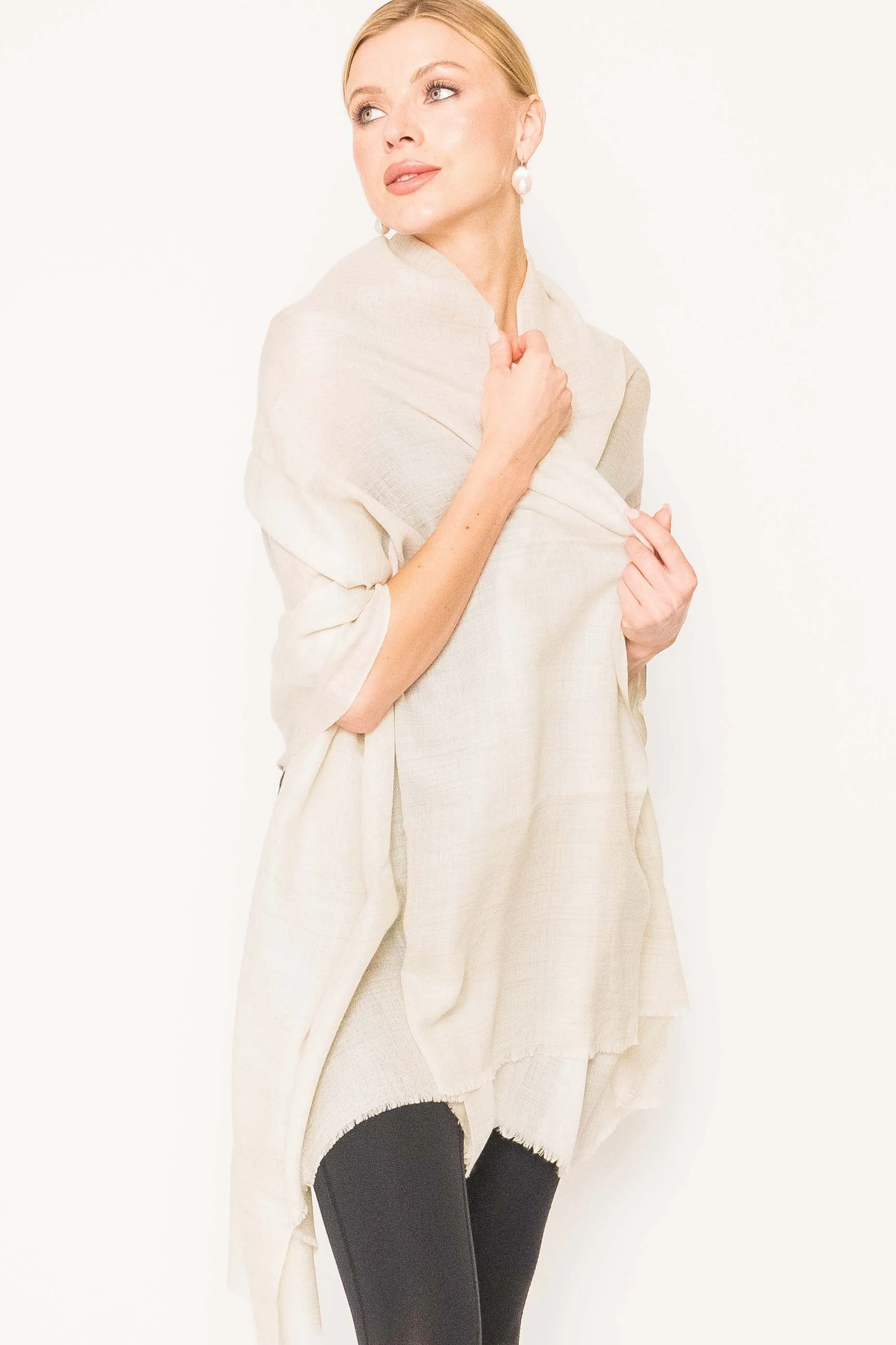 Luxury Light Cashmere Shawl -  Winter Sale 50% Off - At checkout use code Winter50%