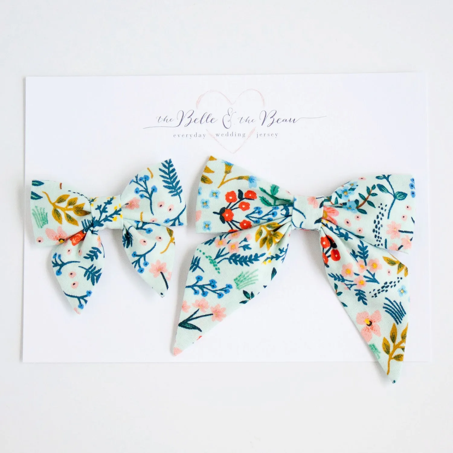Men's Necktie / Mint Metallic Floral