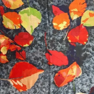 MERINO WOOL SCARF FALLEN LEAVES