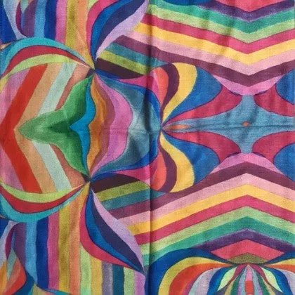 MERINO WOOL SCARF MIRROR STRIPES