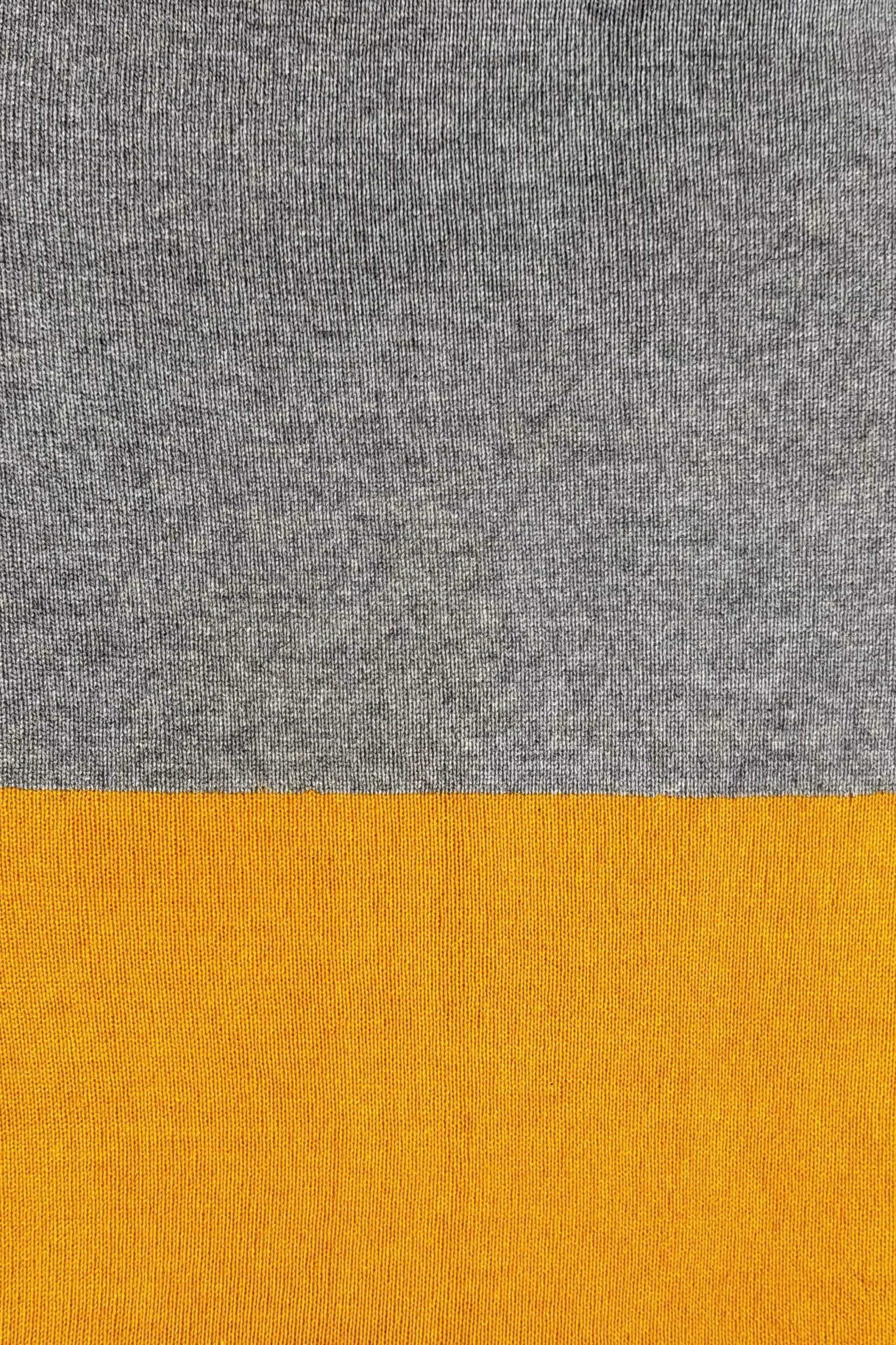 Mustard Yellow & Grey Two Tone Wrap