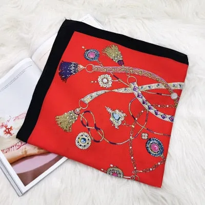 Nellou Luxury Brand Silk Scarf