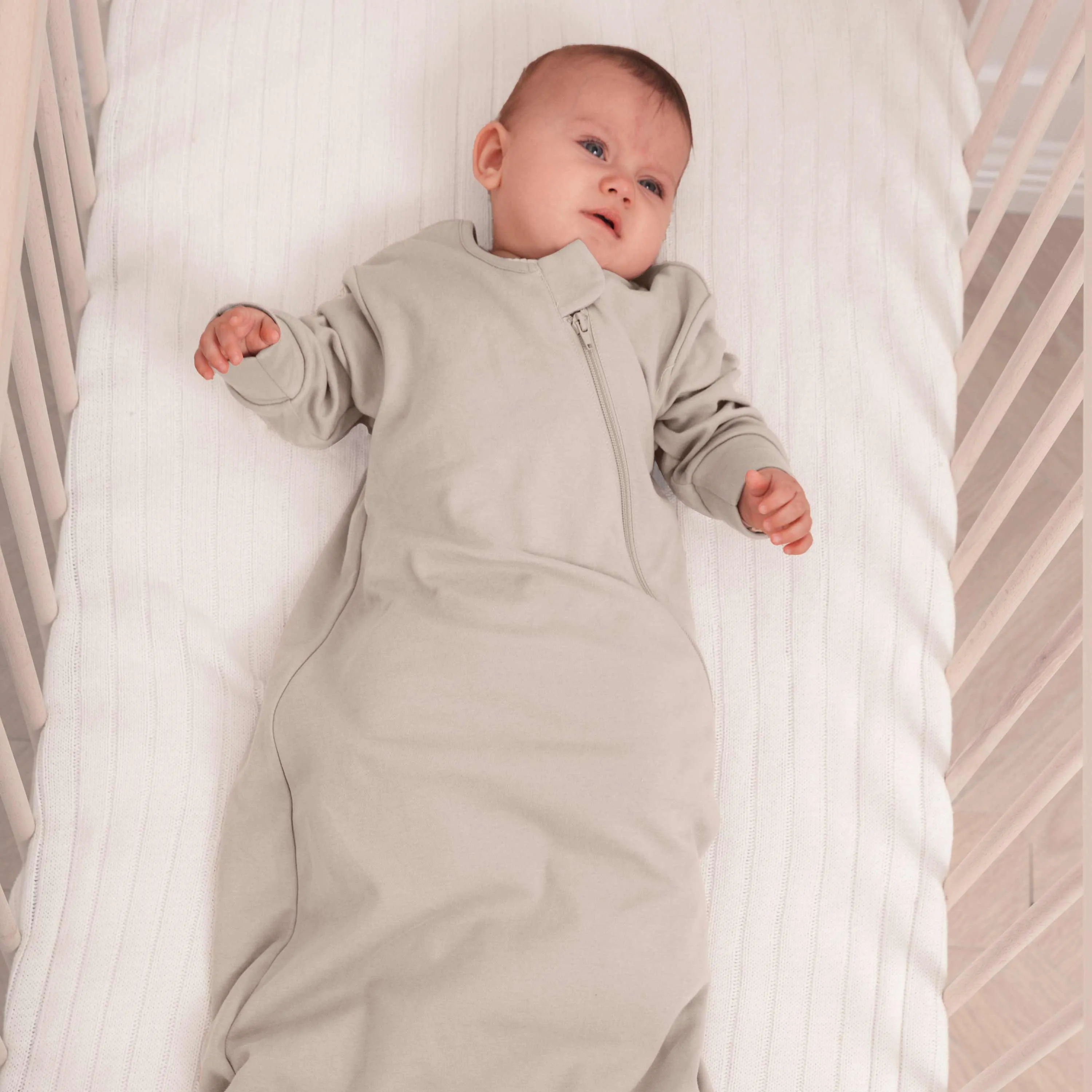 Organic Cotton & Camel Wool Winter Sleep Sack With Arms 3.5 TOG - Dusty Pink