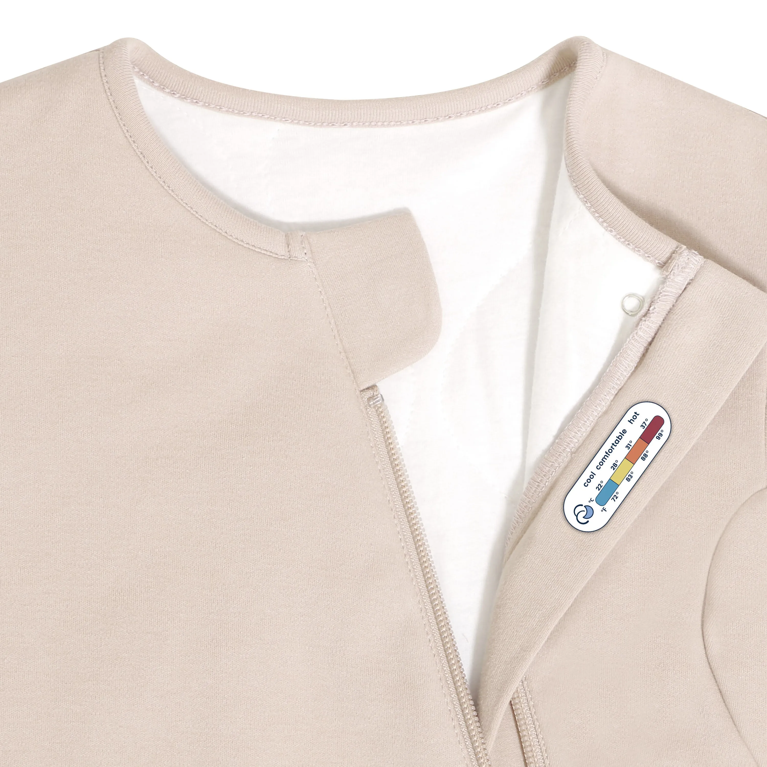 Organic Cotton & Camel Wool Winter Sleep Sack With Arms 3.5 TOG - Dusty Pink