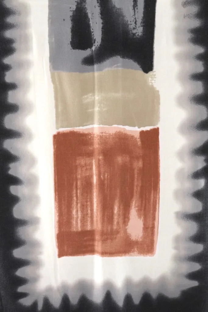 Pashmina Scarf / Terra Cotta and Grey Ombre