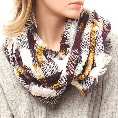 Plaid Infinity Scarf